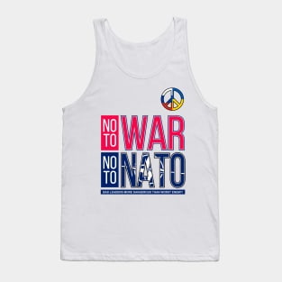 NO TO WAR, NO TO NATO V3 | BAD LEADERSHIP | VISUALUV Tank Top